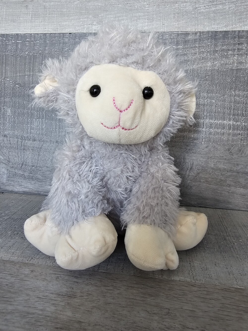Inter-American Products Plush LAMB Sheep Gray Grey Stuffed Animal 9"